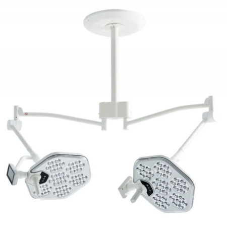 Lampa zabiegowo-operacyjna dwuczaszowa bezcieniowa S300DC sufitowa