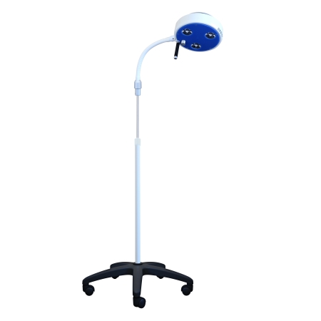 Lampa bezcieniowa LED FLHD3 R Badawczo-Zabiegowa ze statywem na pięciu kółkach, z gęsią szyją